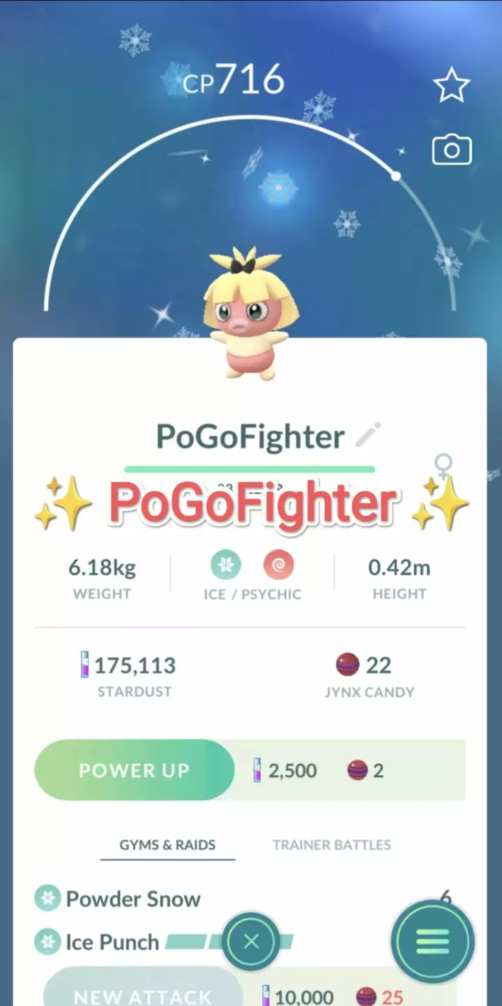 Pokémon GO Shiny Fashionable Smoochum – Trade 20.000 stardust (Read Describe)