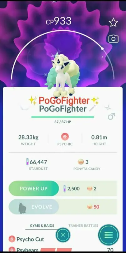 Pokémon GO Shiny Galarian Ponyta Meloetta Hat - GO Fest 2021 - Trade 20.000  stardust (Read Describe) - PoGoFighter