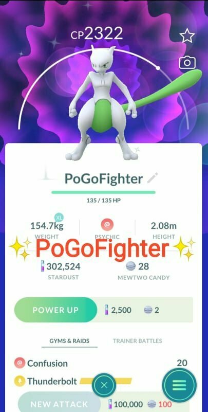 Other  Shiny Mewtwo Pokemon Go - Trade - Registered shiny in Pokedex -  Game Items - Gameflip