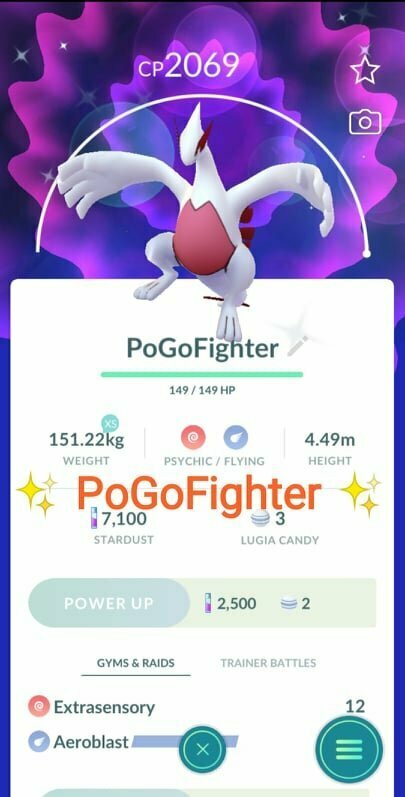 Pokémon Go: Shiny Lugia  Pokemon, Pokemon go, My pokemon