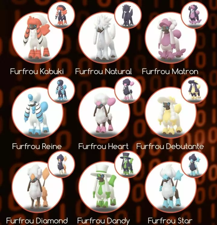 Pokémon GO - All Furfrou Forms in Pokemon GO (Not Shiny) - TRADE (Read Describe)