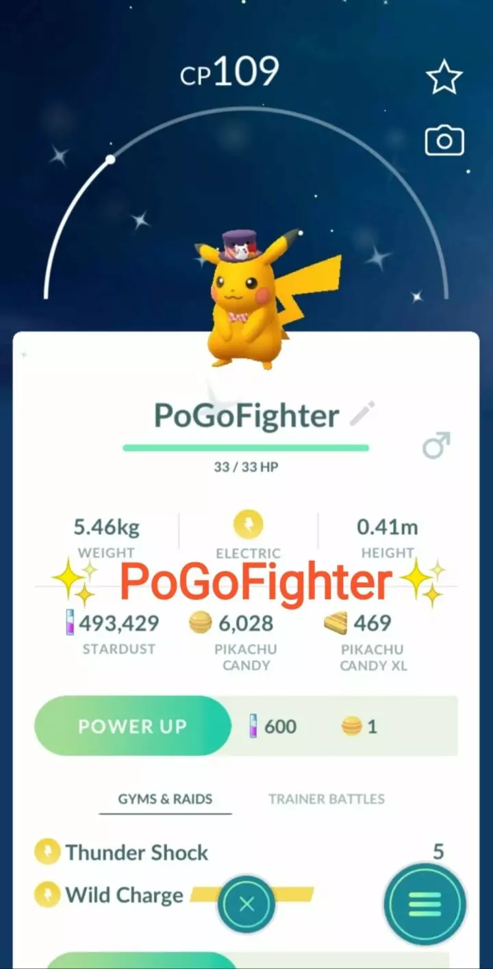 Pokémon GO Shiny Halloween Mischief Pikachu - Halloween Event 2021 - Trade 20.000 stardust (Read Describe)