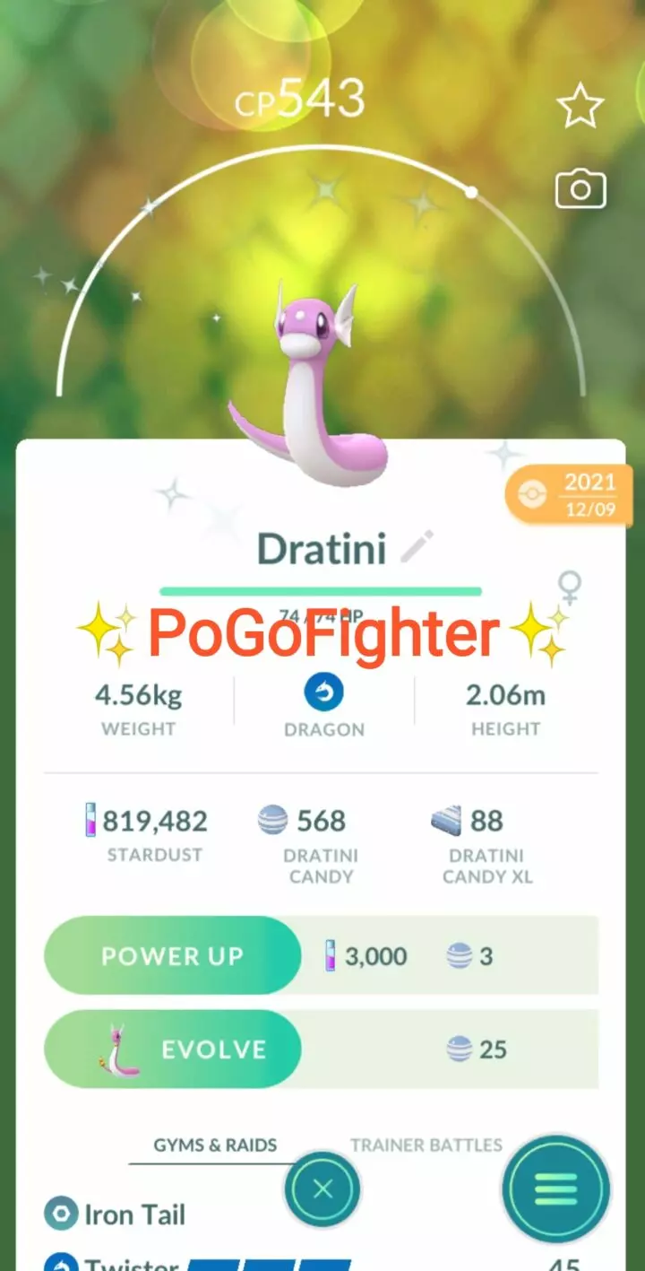 Pokémon GO Shiny Dratini – Trade 20.000 stardust (Read Describe)