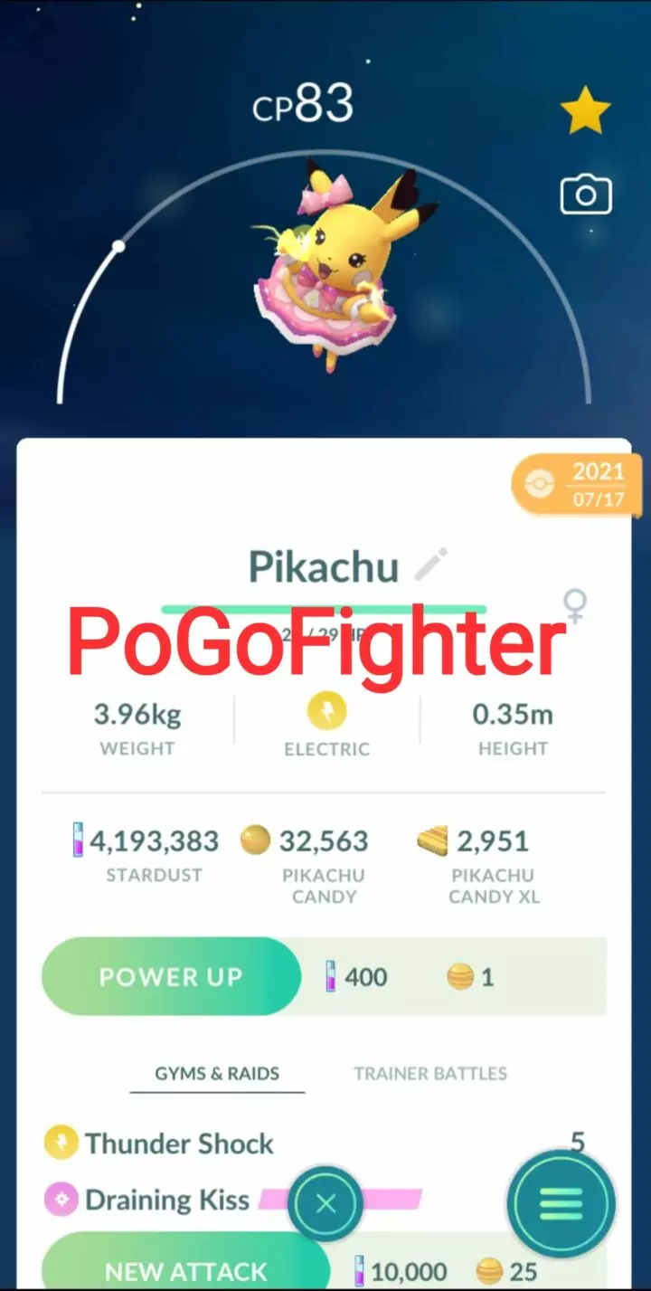 Pokémon GO Pikachu Pop Star - GO Fest 2021 - TRADE (Read Describe)