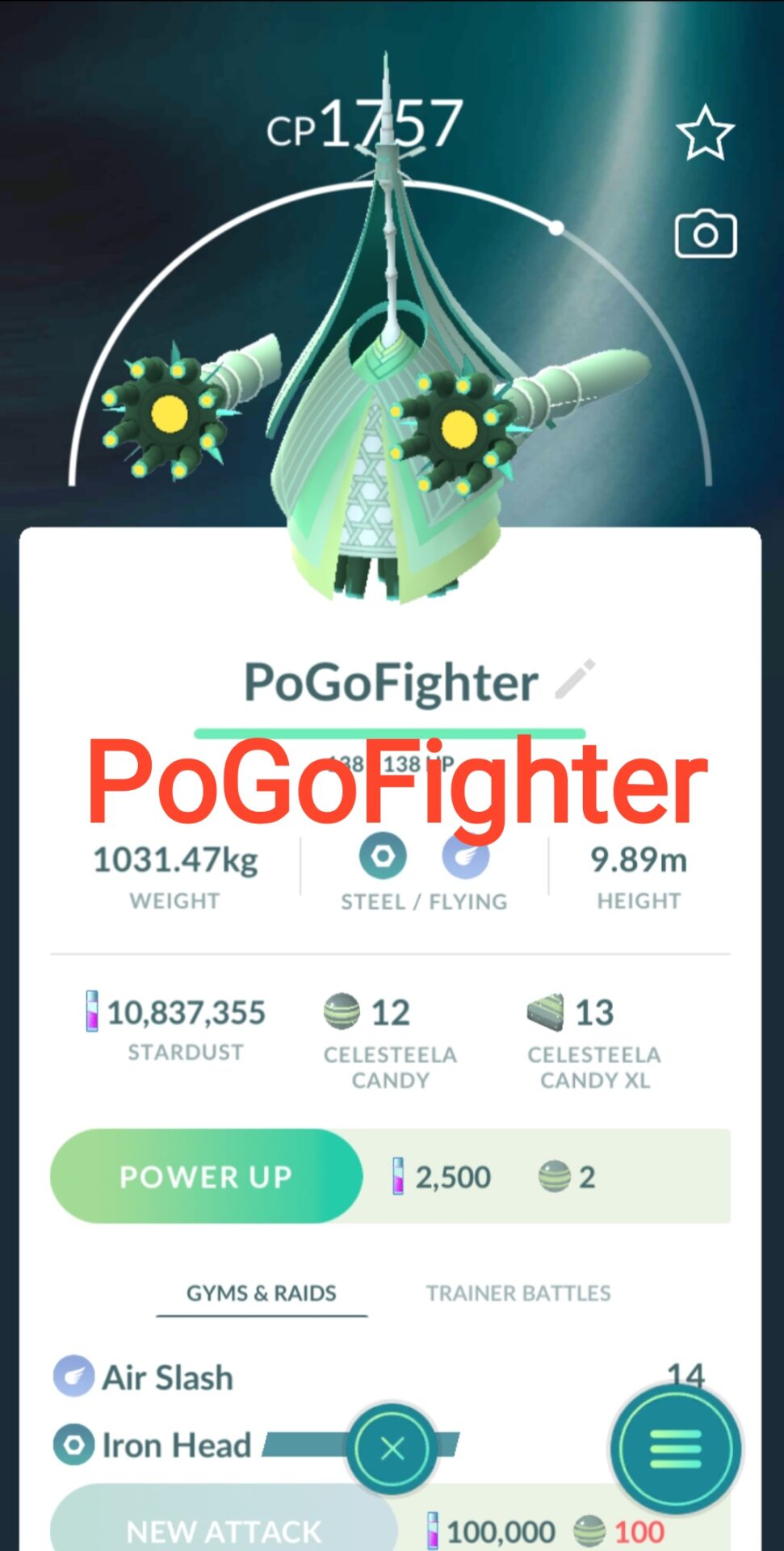 Celesteela Pokemon Trade Go