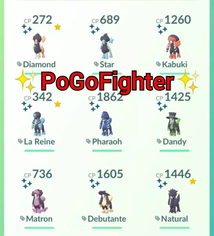 Pokémon GO - All Shiny Furfrou Forms in Pokemon GO - TRADE (Read Describe)