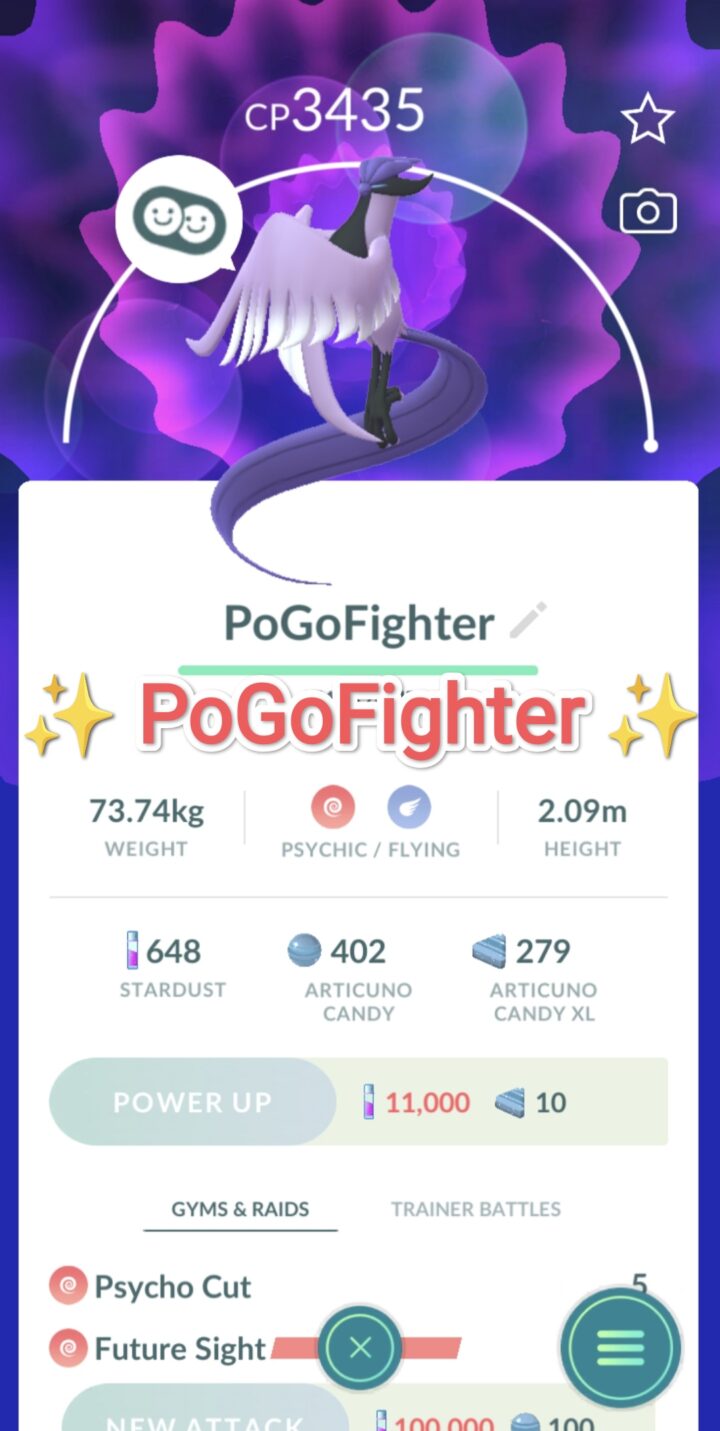 Pokémon GO Galarian Moltres – Trade 1.000.000 stardust (Read