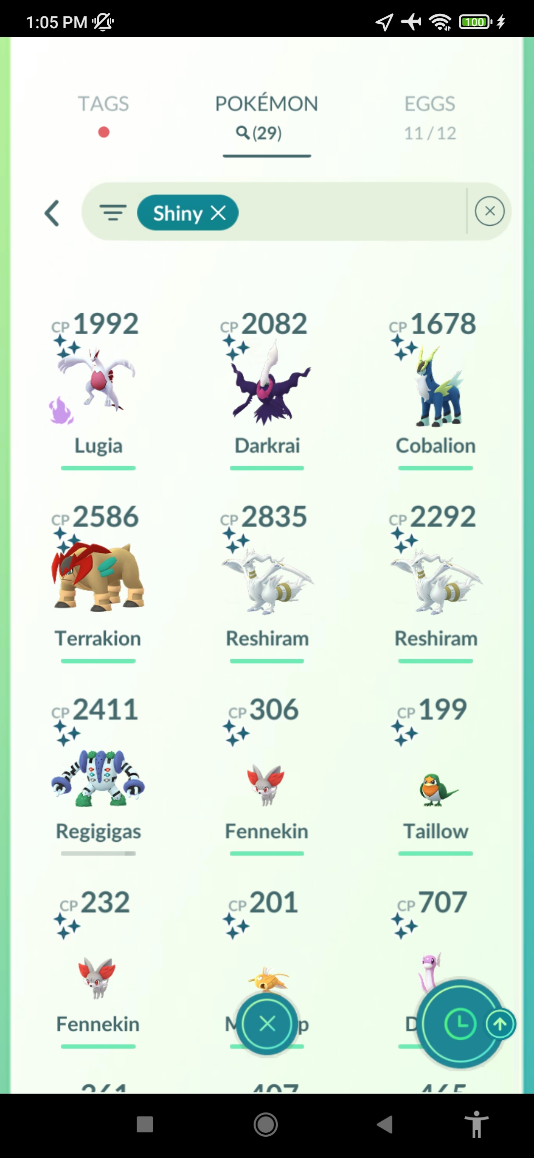 Pokémon GO Shiny Reshiram x2, Terrakion, Shadow Lugia, Cobalion, Regigigas - Mini Account (Read Describe) - Image 5