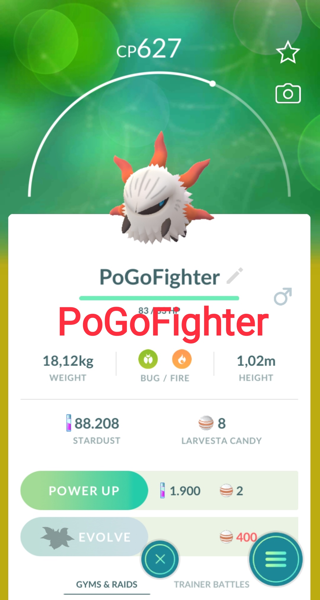 Pokémon GO Galarian Moltres – Trade 1.000.000 stardust (Read