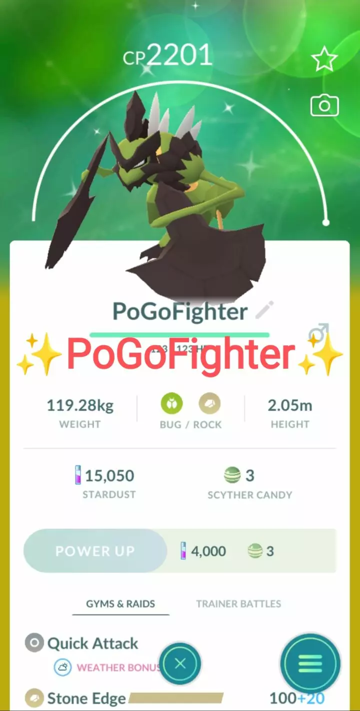Pokémon GO Shiny Kleavor – Trade 1.000.000 stardust (Read Describe)