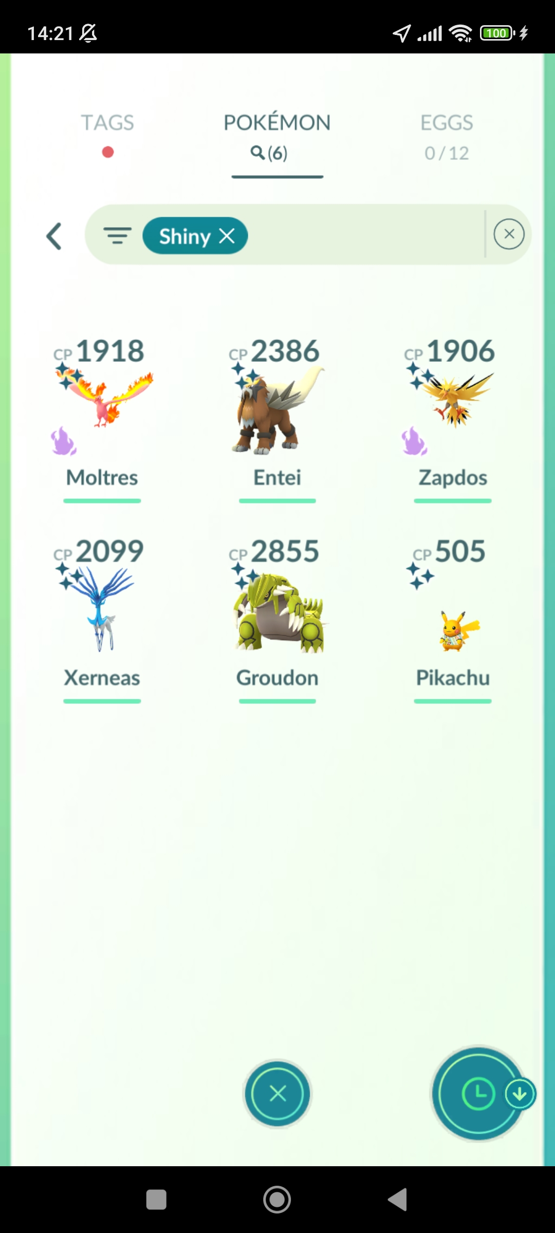 Pokémon GO Shiny Shadow Moltres, Shadow Zapdos, Entei, Groudon