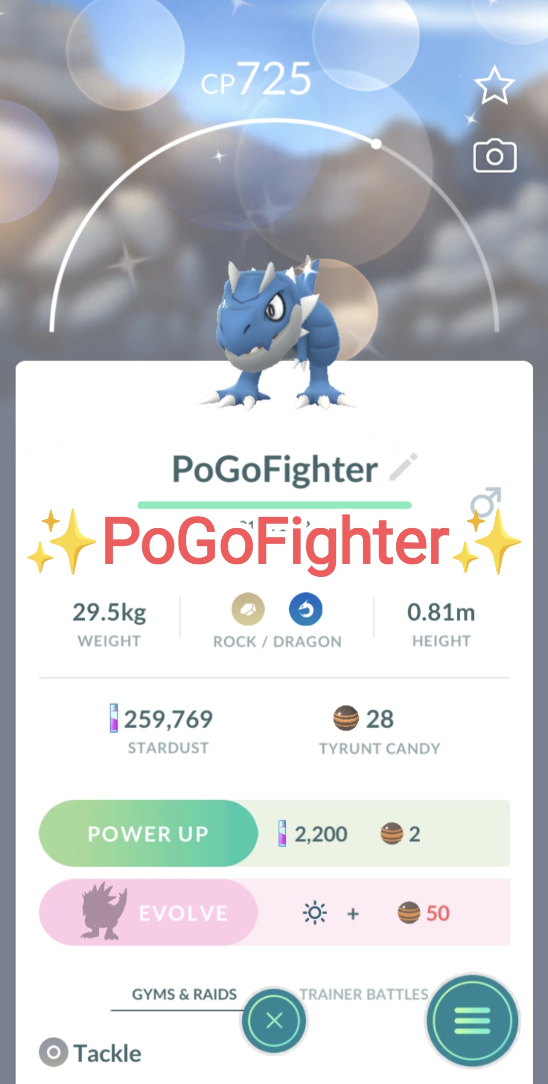 Pokémon GO Shiny Riolu - Trade 20.000 stardust (Read Describe) - PoGoFighter