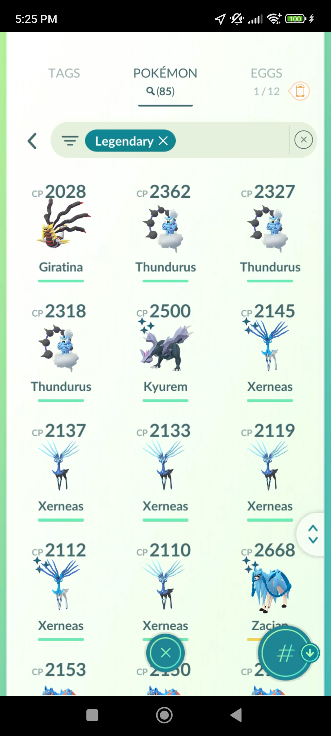 Pokémon GO Shiny Kyurem, Palkia x2, Giratina x2, Genesect, Lugia, Zamazenta, Zacian, Xerneas x2 - Mini Account (Read Describe) - Image 3
