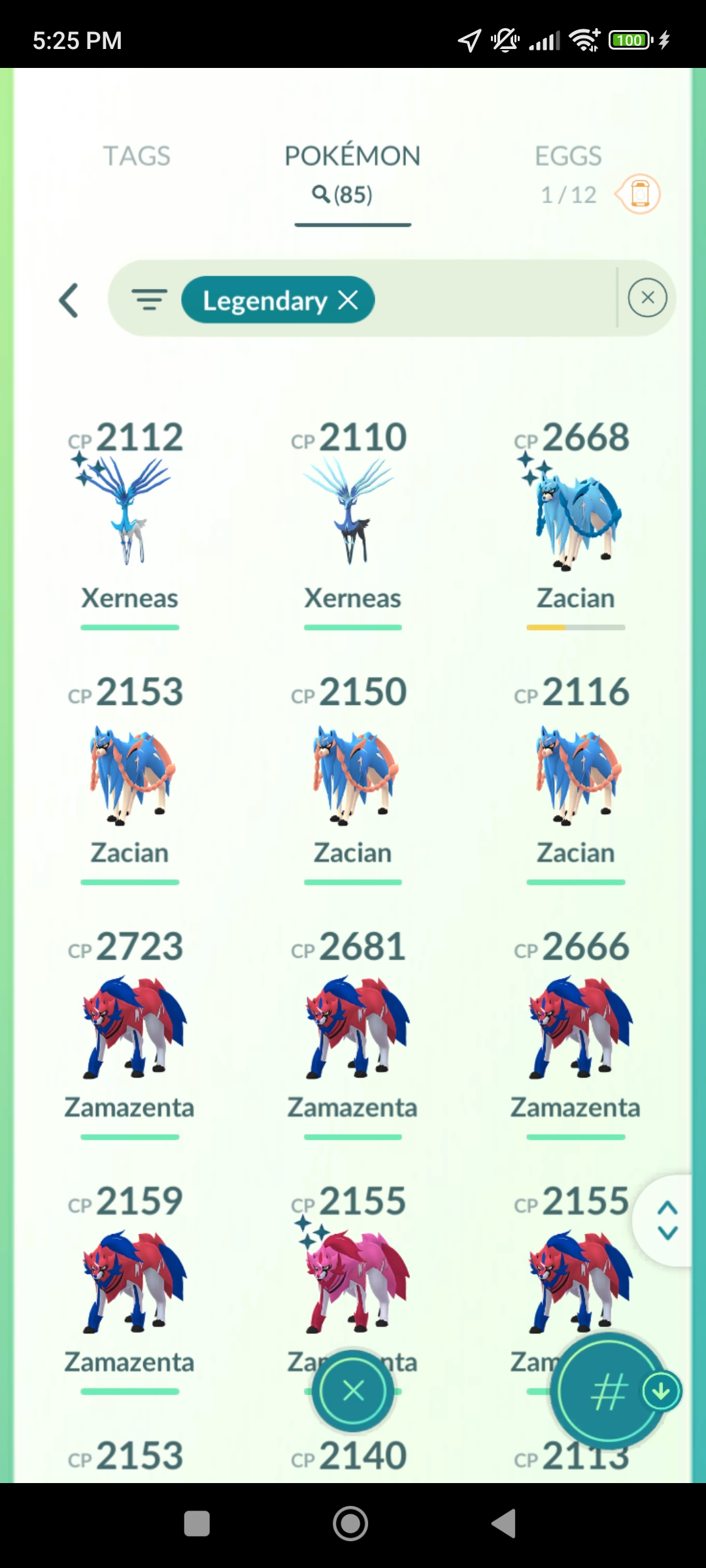 Pokémon GO Shiny Kyurem, Palkia x2, Giratina x2, Genesect, Lugia, Zamazenta, Zacian, Xerneas x2 - Mini Account (Read Describe) - Image 4