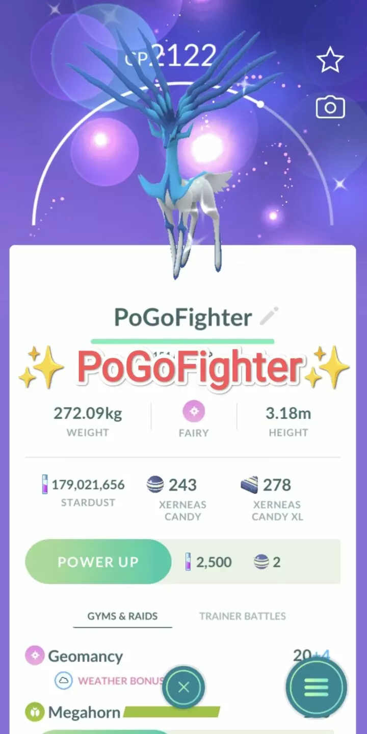 Pokémon GO Shiny Xerneas - Mini Account (Read Describe)