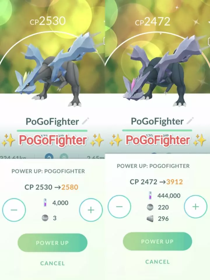 Pokémon GO Shiny Kyurem / Kyurem Level 40 / Level 50 – Unlock 2nd Charge ATK (Glaciate*) – PVP Master League – TRADE (Read Describe)
