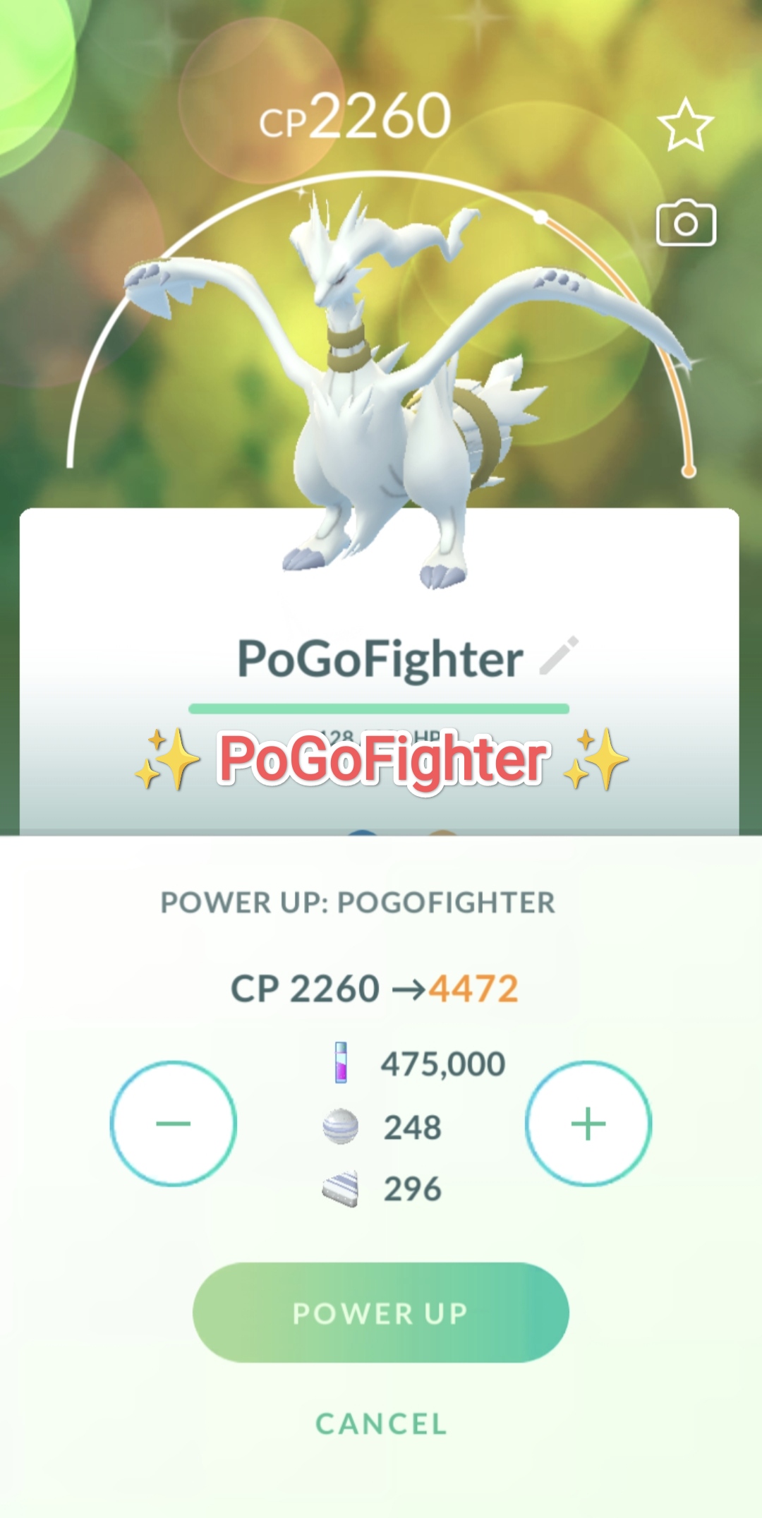 Pokémon GO Shiny Reshiram / Reshiram Level 40 / Level 50 – Unlock 2nd  Charge ATK (Fusion Flare) – PVP Master League – TRADE (Read Describe) -  PoGoFighter