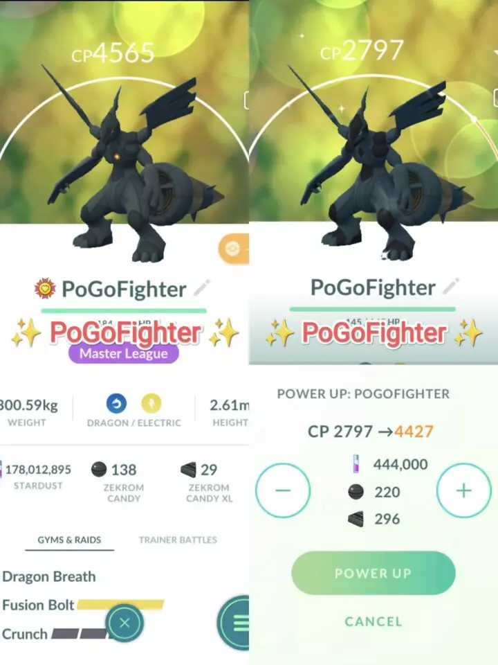 Pokémon GO Shiny Zekrom / Zekrom Level 40 / Level 50 – Unlock 2nd Charge ATK (Fusion Bolt*) – PVP Master League – TRADE (Read Describe)