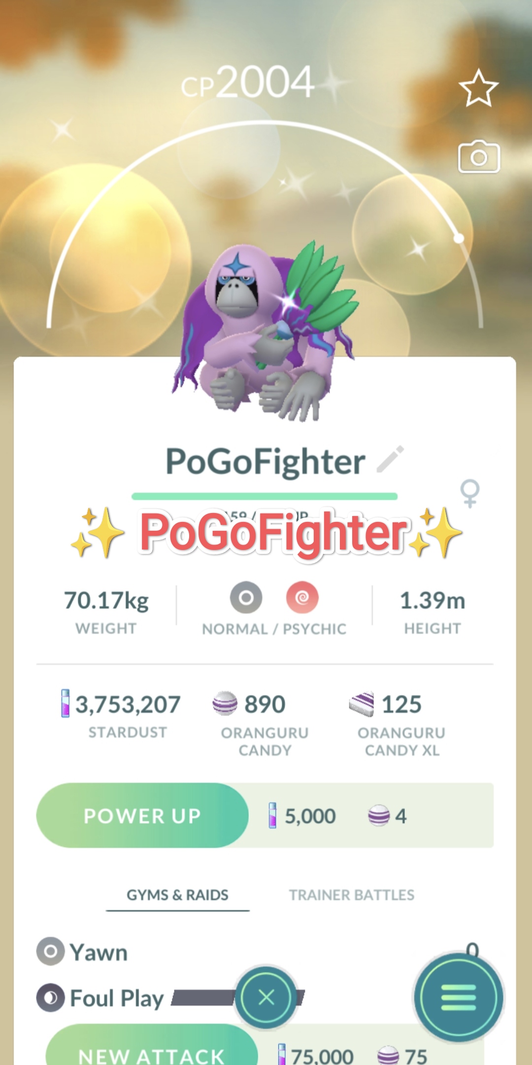 Pokémon Go Shiny Gengar wearing a Tricks & Treats costume - mini act PTC