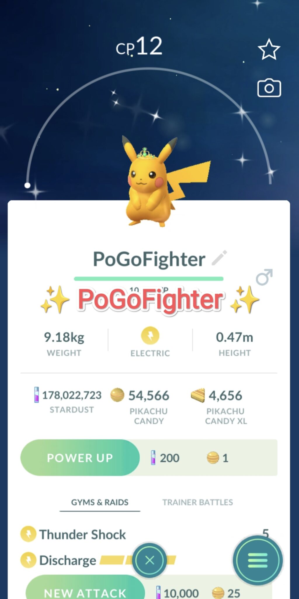 Pokémon GO Shiny Malachite Crown Pikachu GO Fest 2023 Trade 20.000 stardust (Read Describe