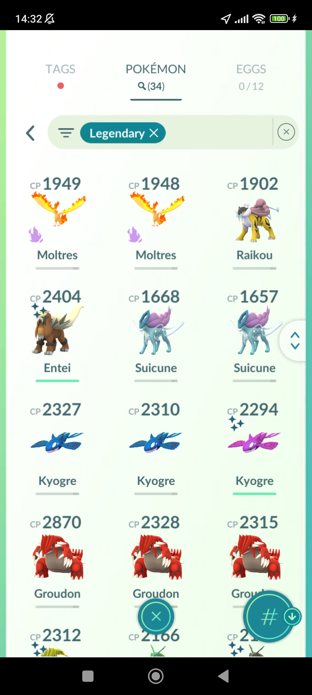 Pokémon GO Shiny Rayquaza, Kyogre, Groudon, Entei - Mini Account (Read  Describe) - PoGoFighter