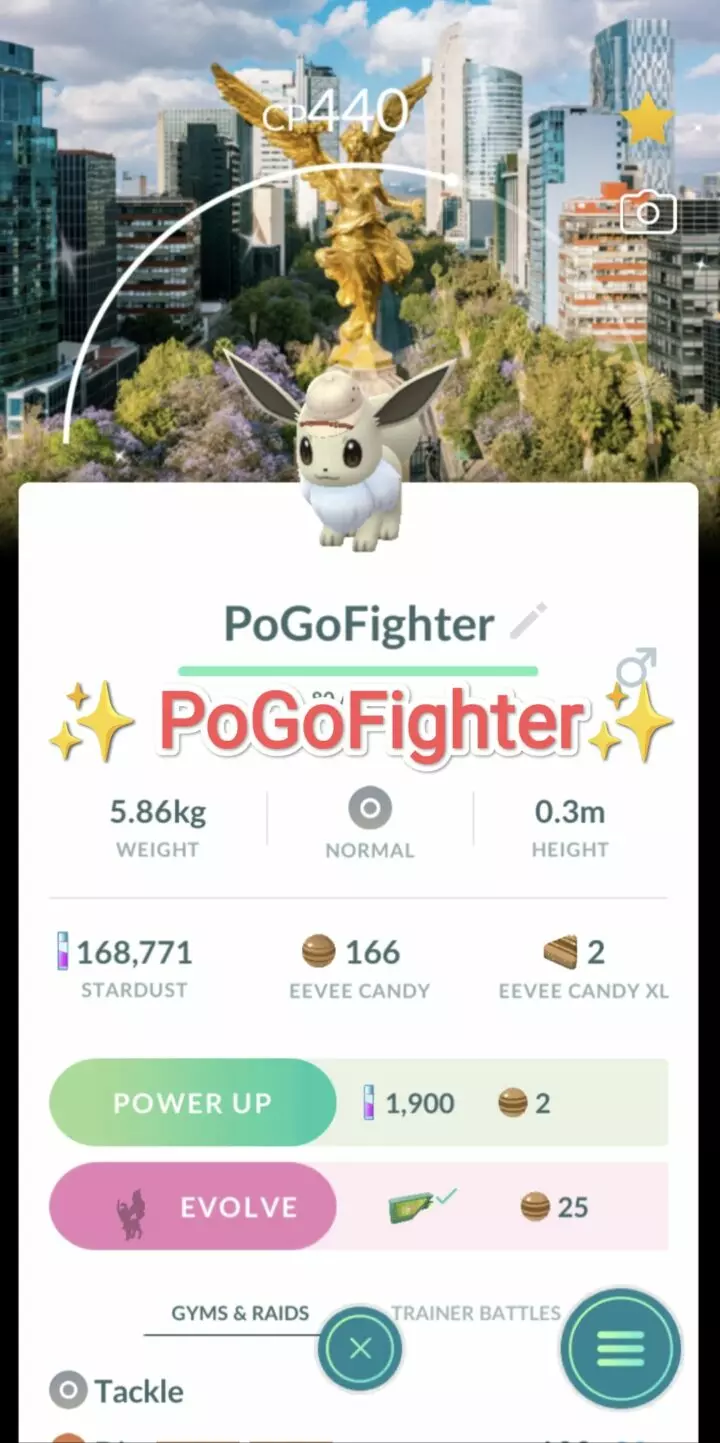 Pokémon GO Shiny Explorer Eevee - Mexico City, Mexico Location Card Background - Trade 20.000 stardust (Read Describe)