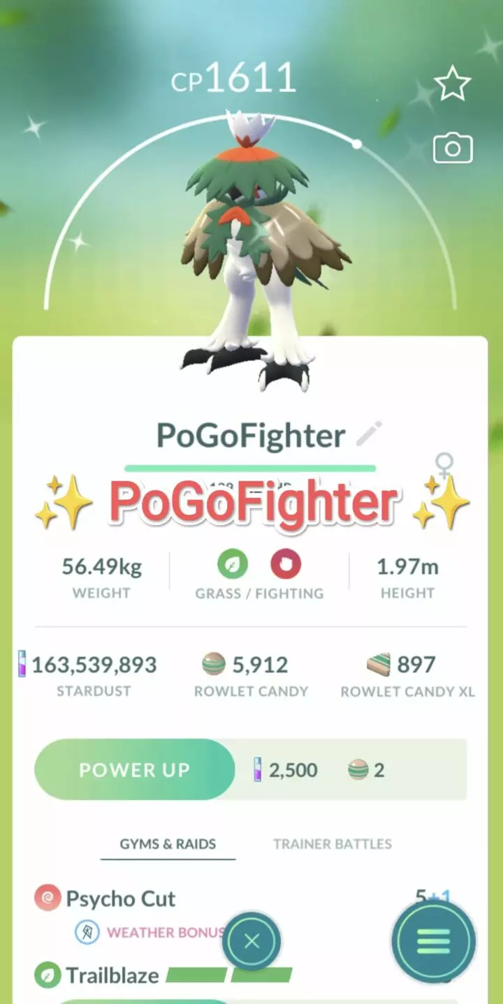 Pokémon GO Shiny Hisuian Decidueye - Trade 20.000 stardust (Read Describe)