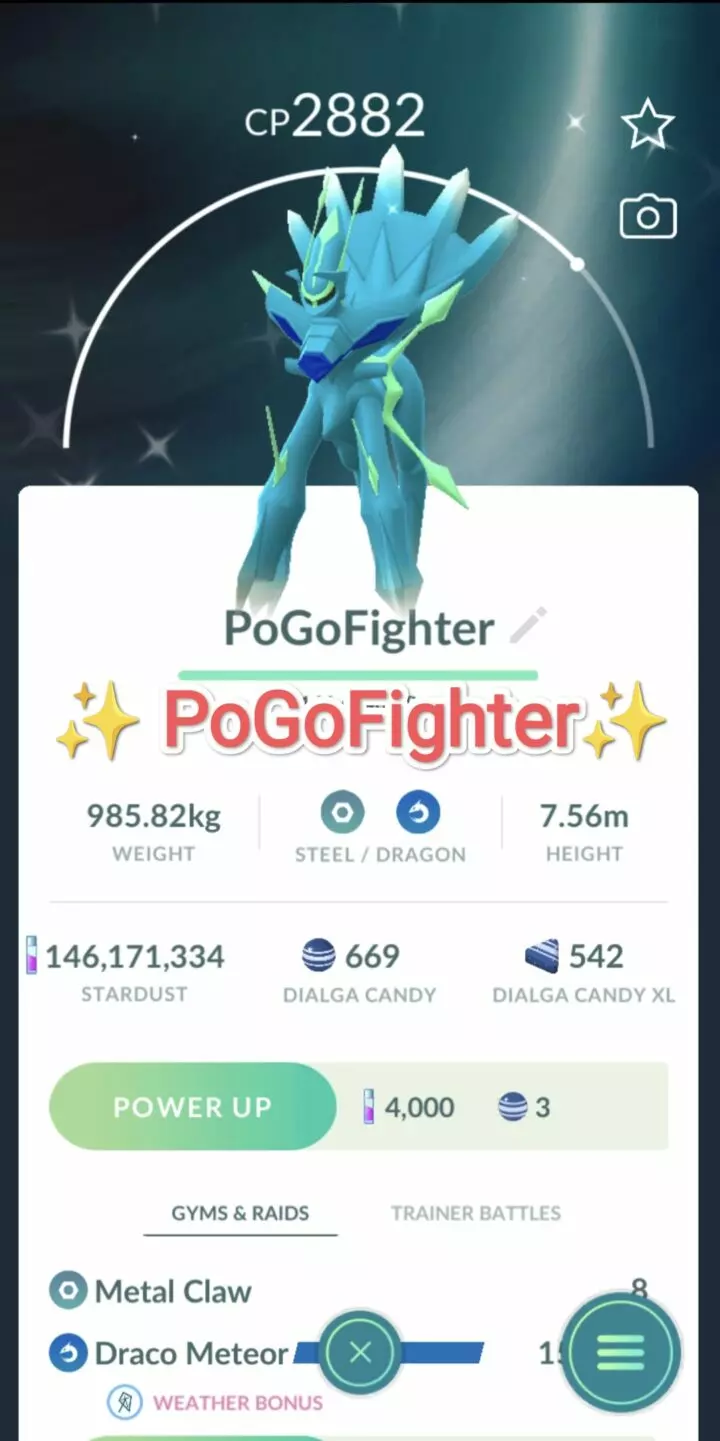 Pokémon GO Shiny Dialga (Origin Form) – Mini Account (Read Describe)