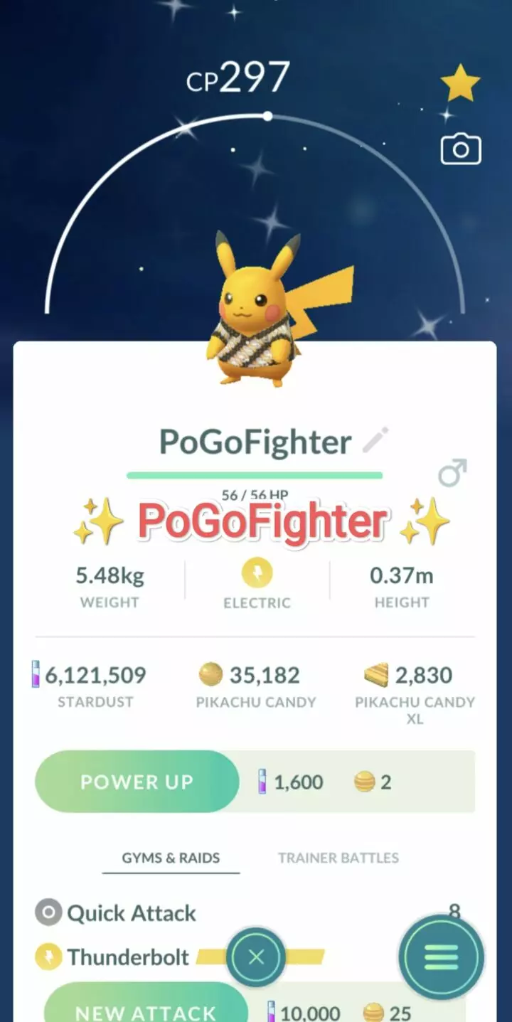 Pokémon GO Shiny Pikachu wearing a batik shirt - Indonesia - Trade 20.000 stardust (Read Describe)