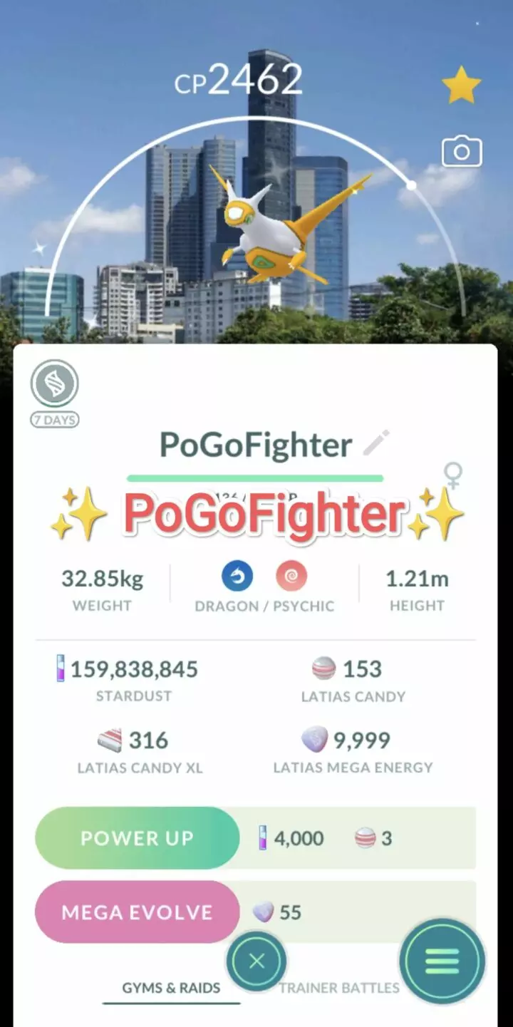 Pokémon GO Shiny Latias Surabaya, Indonesia Location Card Background – Trade 20.000 stardust (Read Describe)