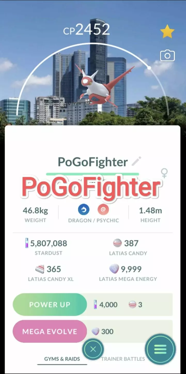 Pokémon GO Latias Surabaya, Indonesia Location Card Background – Trade 20.000 stardust (Read Describe)