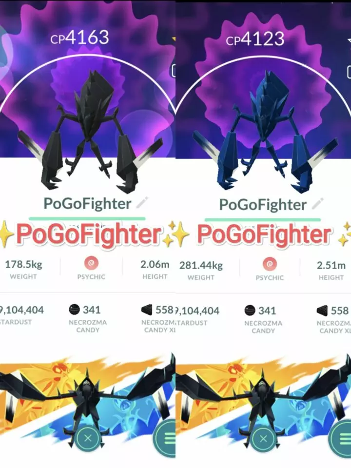 Pokémon GO Shiny Necrozma / Necrozma Level 40 / Level 50 – Unlock 2nd Charge ATK – PVP Master League – TRADE (Read Describe)