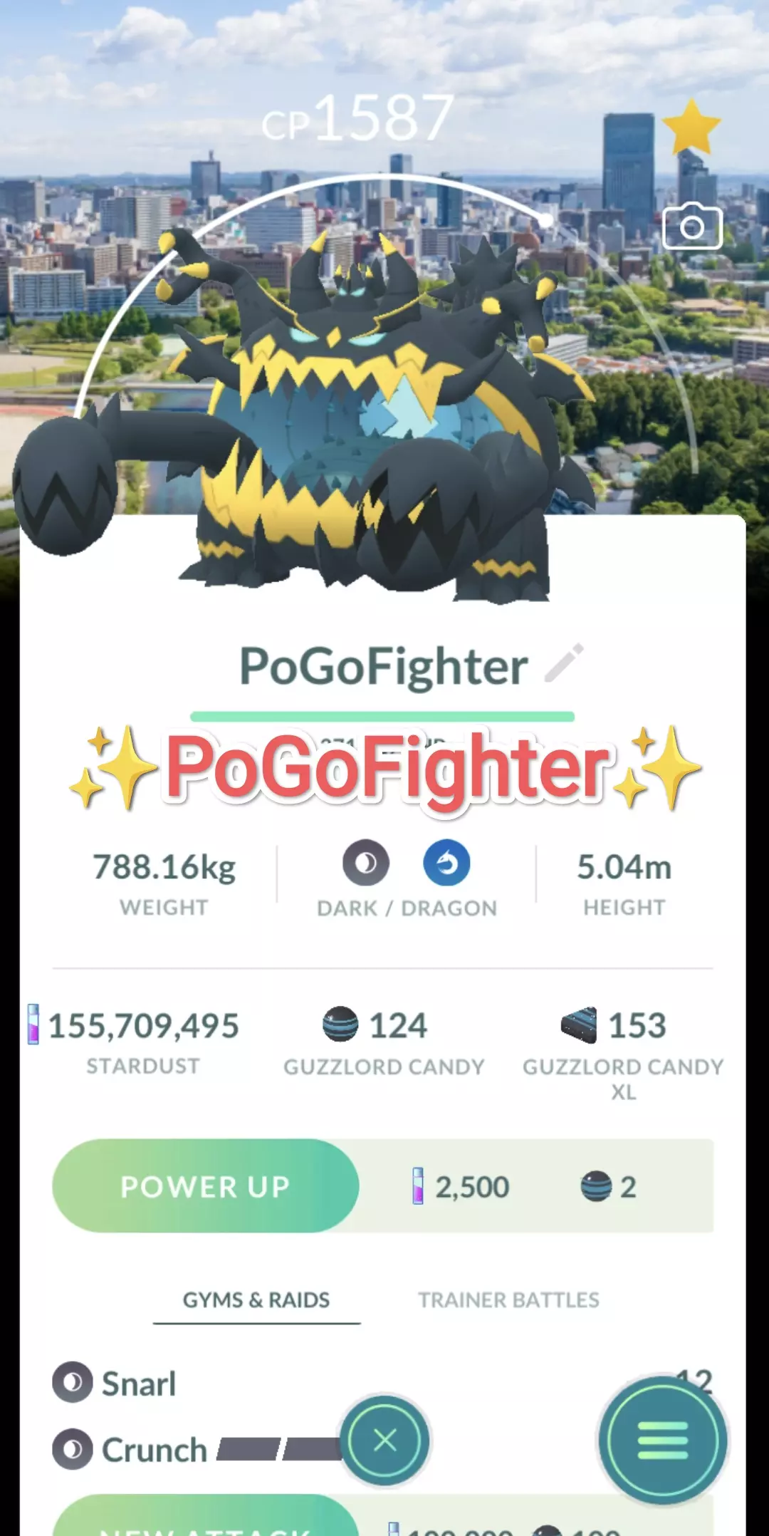 Pokémon GO Guzzlord Sendai, Japan Location Card Background – Trade
