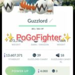 Pokémon GO Shiny Guzzlord Sendai, Japan Location Card Background – Trade 20.000 stardust (Read Describe)