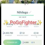 Pokémon GO Shiny Nihilego Sendai, Japan Location Card Background – Trade 20.000 stardust (Read Describe)