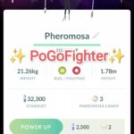 Pokémon GO Shiny Pheromosa With Special Background – Trade 20.000 stardust (Read Describe)