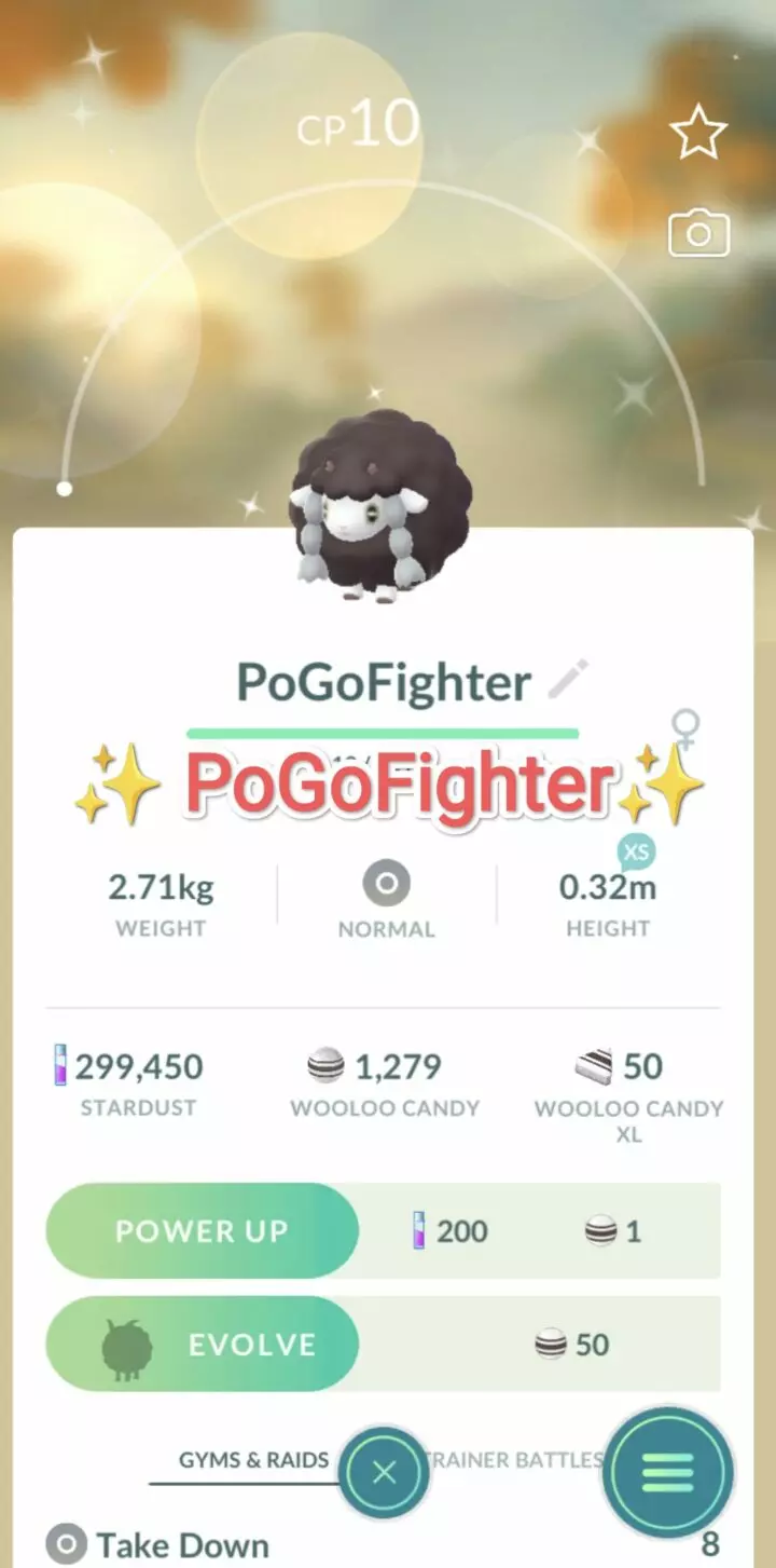 Pokémon GO Shiny Wooloo – Trade 1.000.000 stardust (Read Describe)