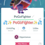 Pokémon GO Shiny Gigantamax Blastoise - Trade 20.000 stardust (Read Describe)