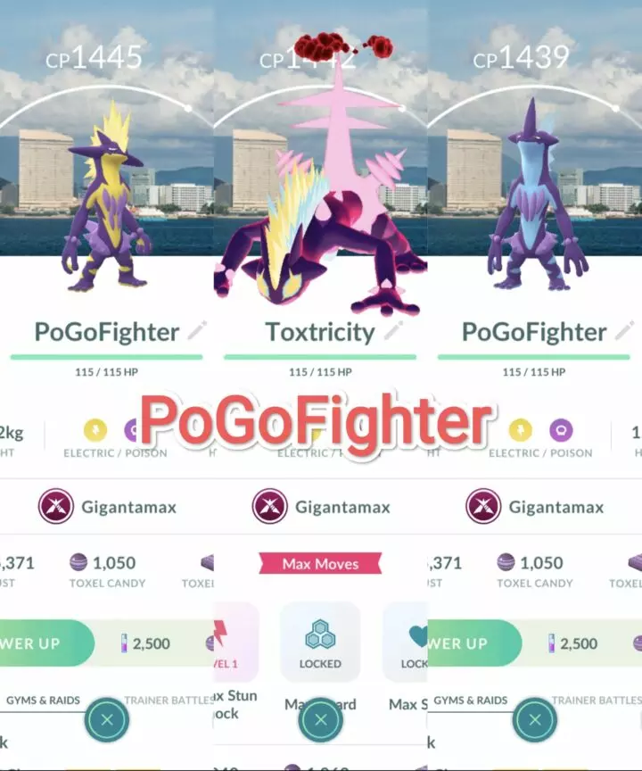 Pokémon GO Gigantamax Toxtricity - Fukuoka Background – Trade 20.000 Stardust (Read Describe)