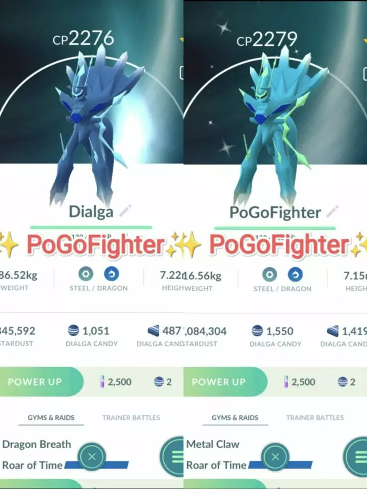 Pokémon GO Shiny Origin Forme Dialga / Dialga Level 40 / Level 50 – Unlock 2nd Charge ATK (Roar of Time*) – PVP Master League – TRADE (Read Describe)