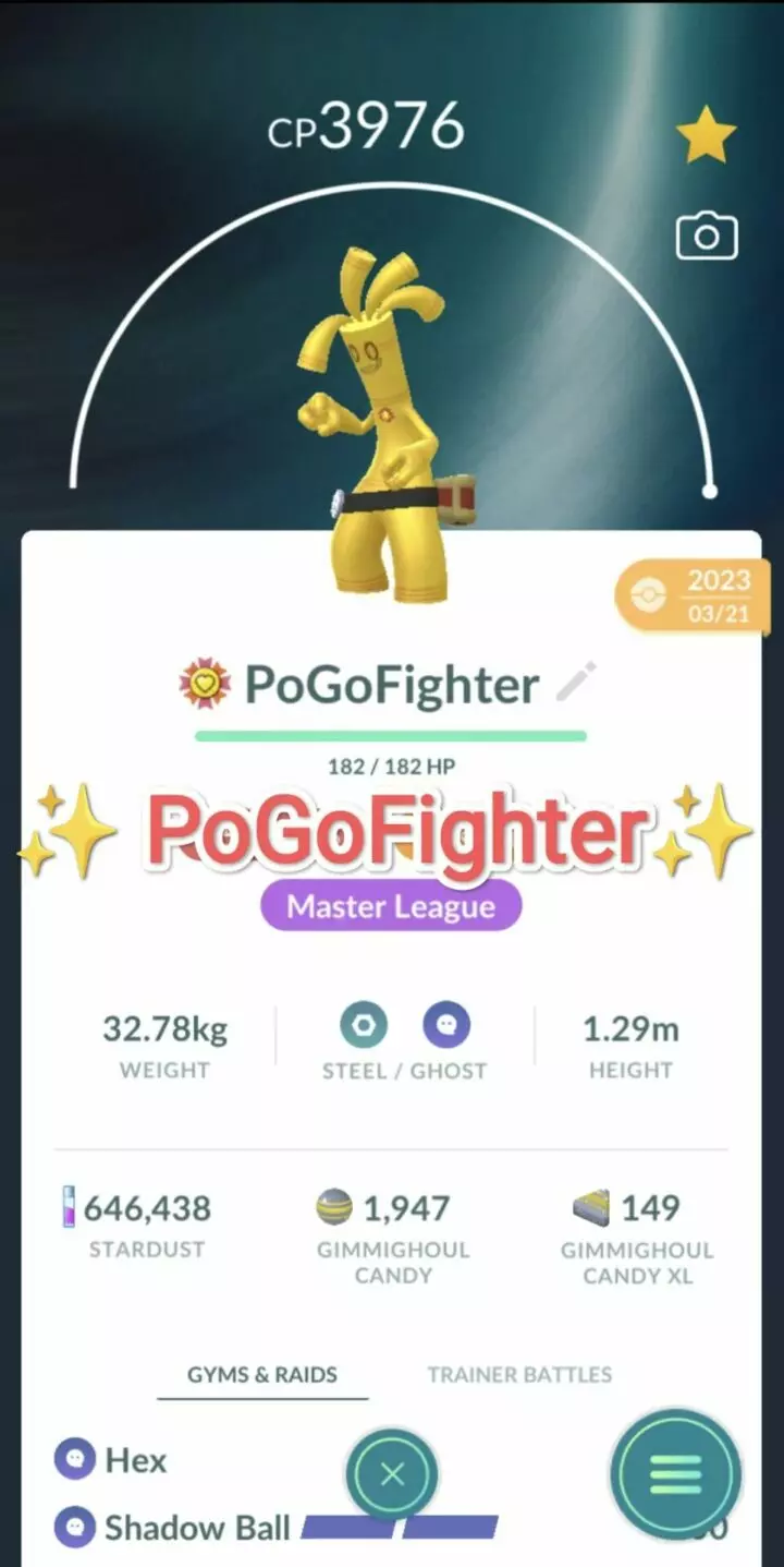 Pokémon GO Gholdengo Level 40 / Level 50 – Unlock 2nd Charge ATK – PVP Master League – TRADE (Read Describe)