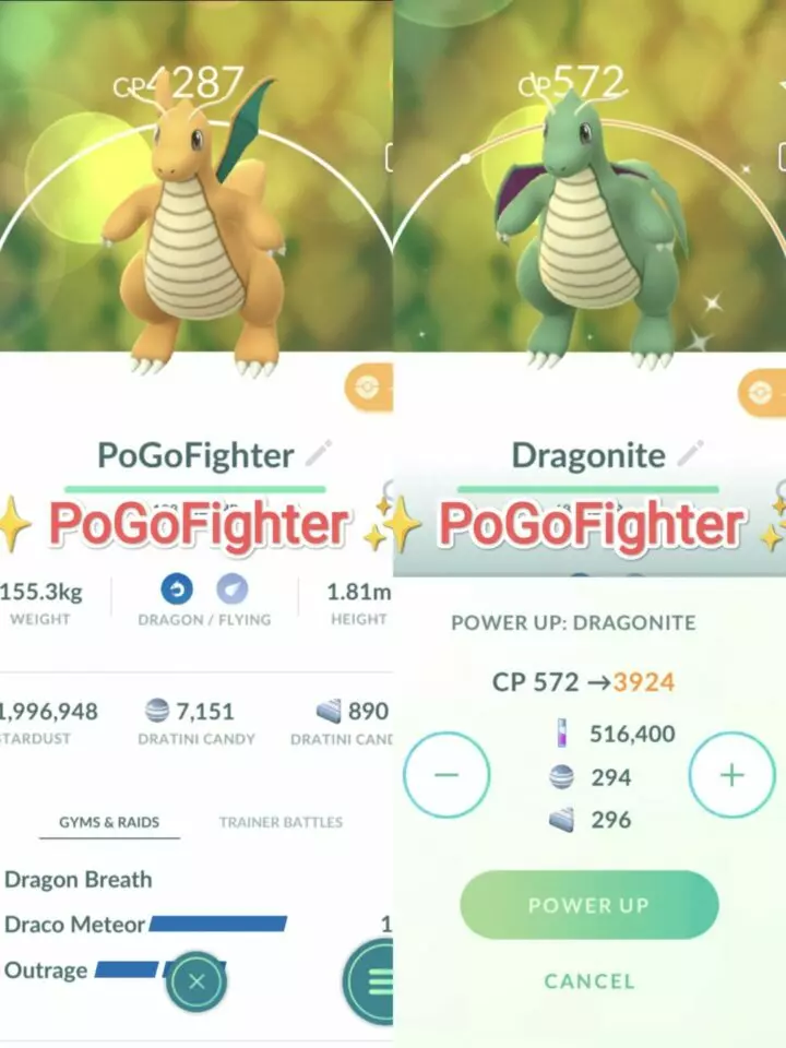 Pokémon GO Shiny Dragonite / Dragonite Level 40 / Level 50 – Unlock 2nd Charge ATK – PVP Master League – TRADE (Read Describe)