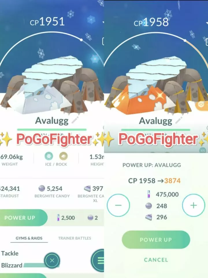 Pokémon GO Shiny Avalugg  / Avalugg (Hisuian) Level 40 / Level 50 – Unlock 2nd Charge ATK – PVP Master League – TRADE (Read Describe)