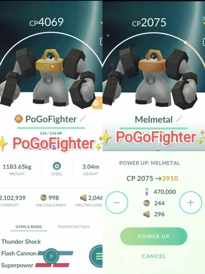 Pokémon GO Shiny Melmetal / Melmetal Level 40 / Level 50 – Unlock 2nd Charge ATK – PVP Master League – TRADE (Read Describe)