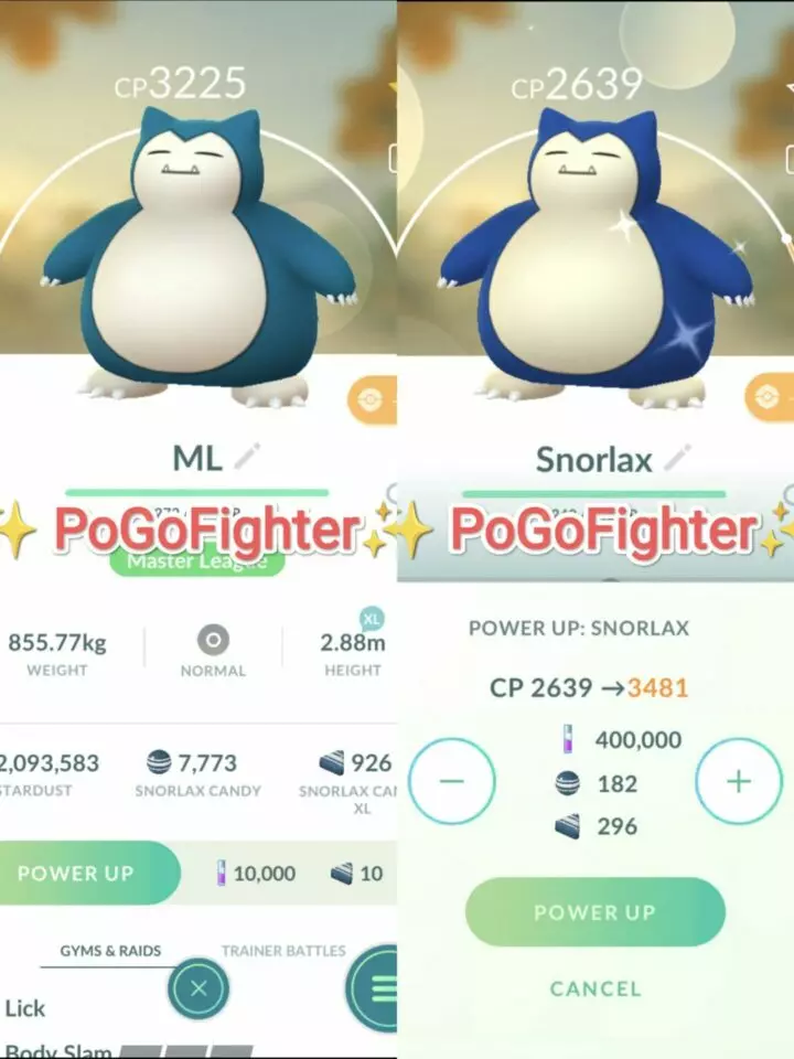 Pokémon GO Shiny Snorlax / Snorlax Level 40 / Level 50 – Unlock 2nd Charge ATK – PVP Master League – TRADE (Read Describe)