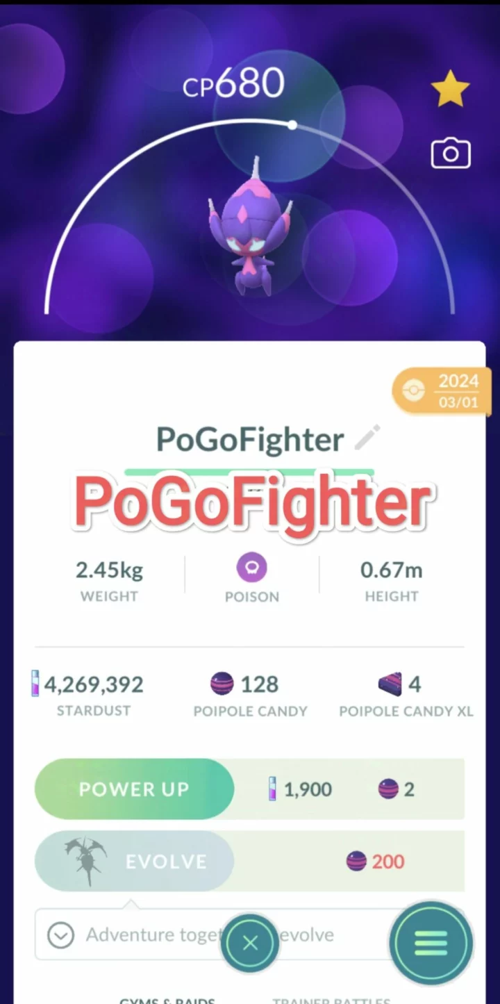 Pokémon GO Poipole – Trade 20.000 Stardust (Read Describe)