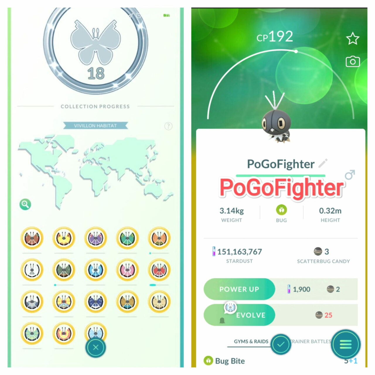 Pokémon GO Scatterbug - All Forms - Trade 20.000 stardust (Read Describe)