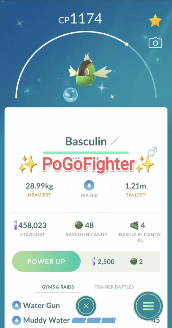 Pokémon GO Shiny Basculin Red Striped - Trade 20.000 stardust (Read Describe)