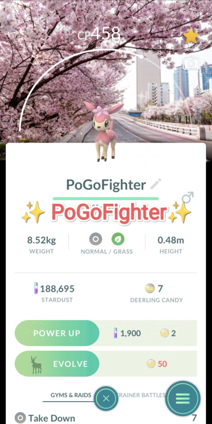 Pokémon GO Shiny Deerling - Spring Blossom Festival - Yeouido, Seoul - Trade 20.000 stardust (Read Describe)