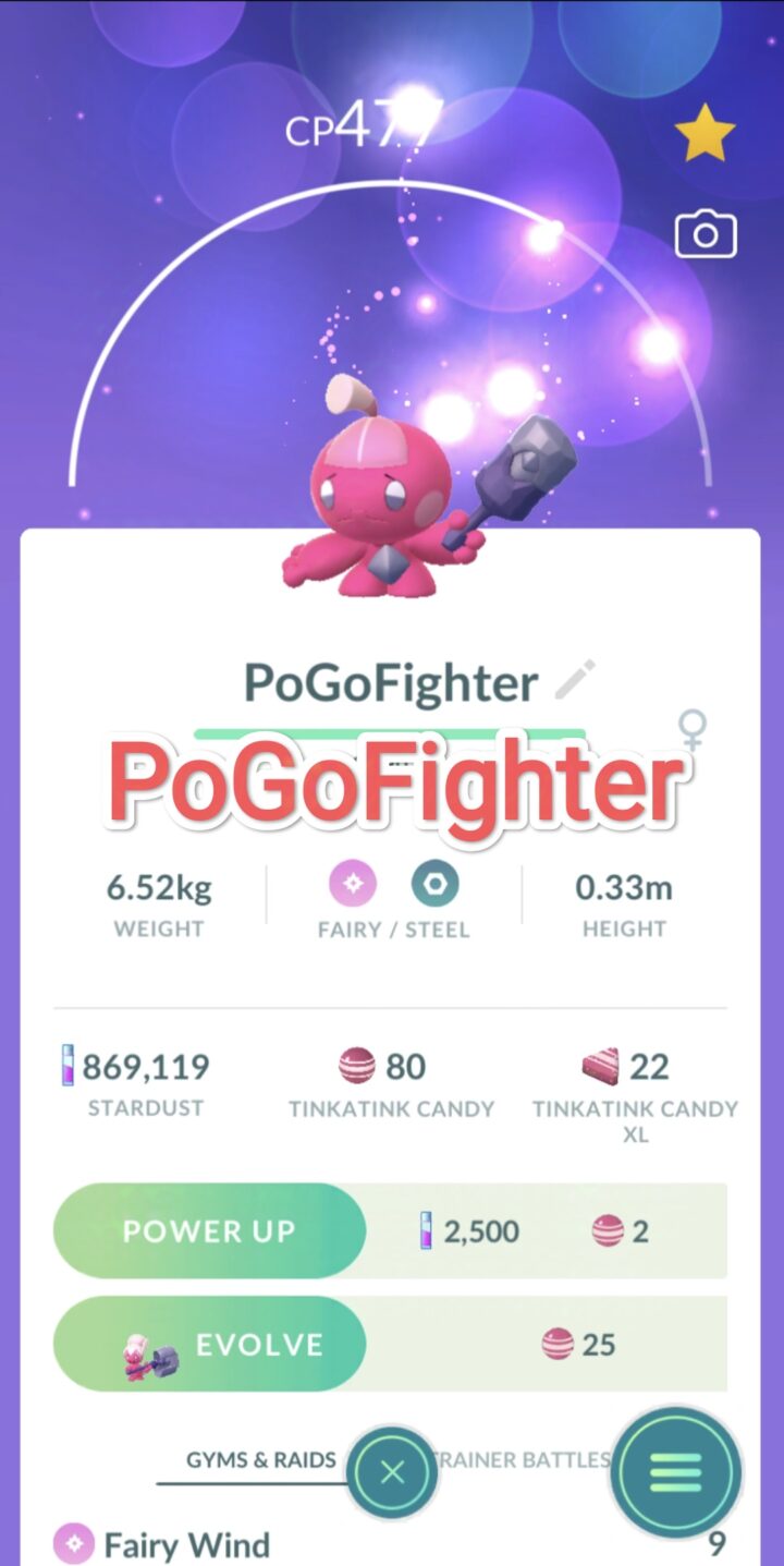 Pokémon GO Tinkatink – TRADE (Read Describe)